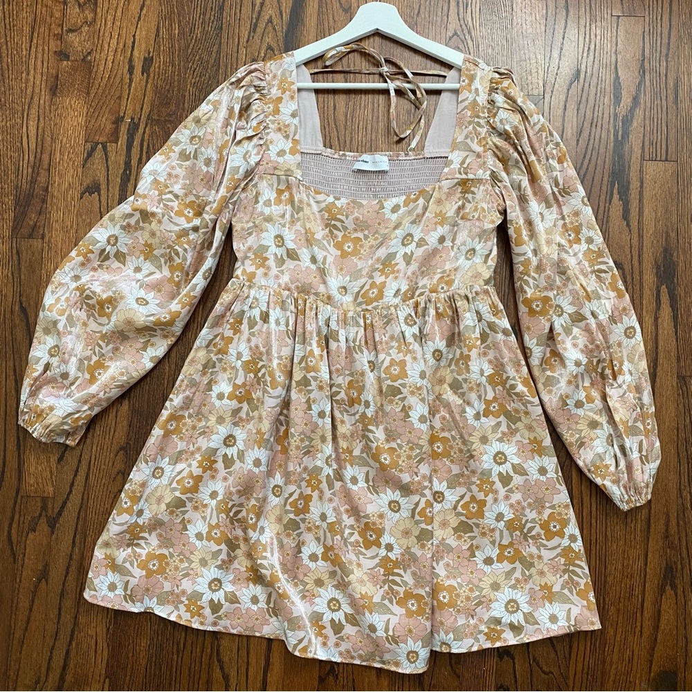 Vada Winter Women’s Blythe Dress Boho Floral Long Sleeve Size XL Fairy - Picture 7 of 16